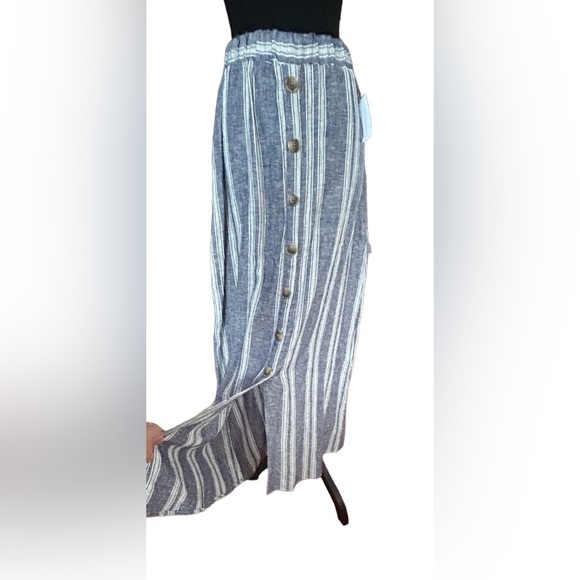 💙NWT! LINEN MAXI SKIRT! GORGEOUS MARISSA OLIVIA LIGHTWEIGHT SUMMER SKIRT!! - Picture 14 of 16